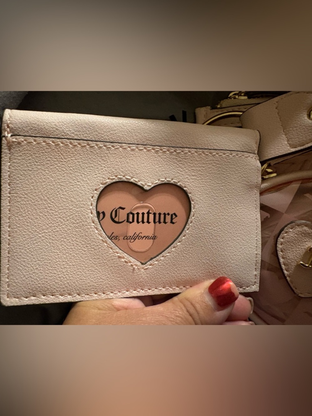 Juicy Couture Blush Pink 3 pc Pouch/Wristlet NWT - Picture 5 of 5